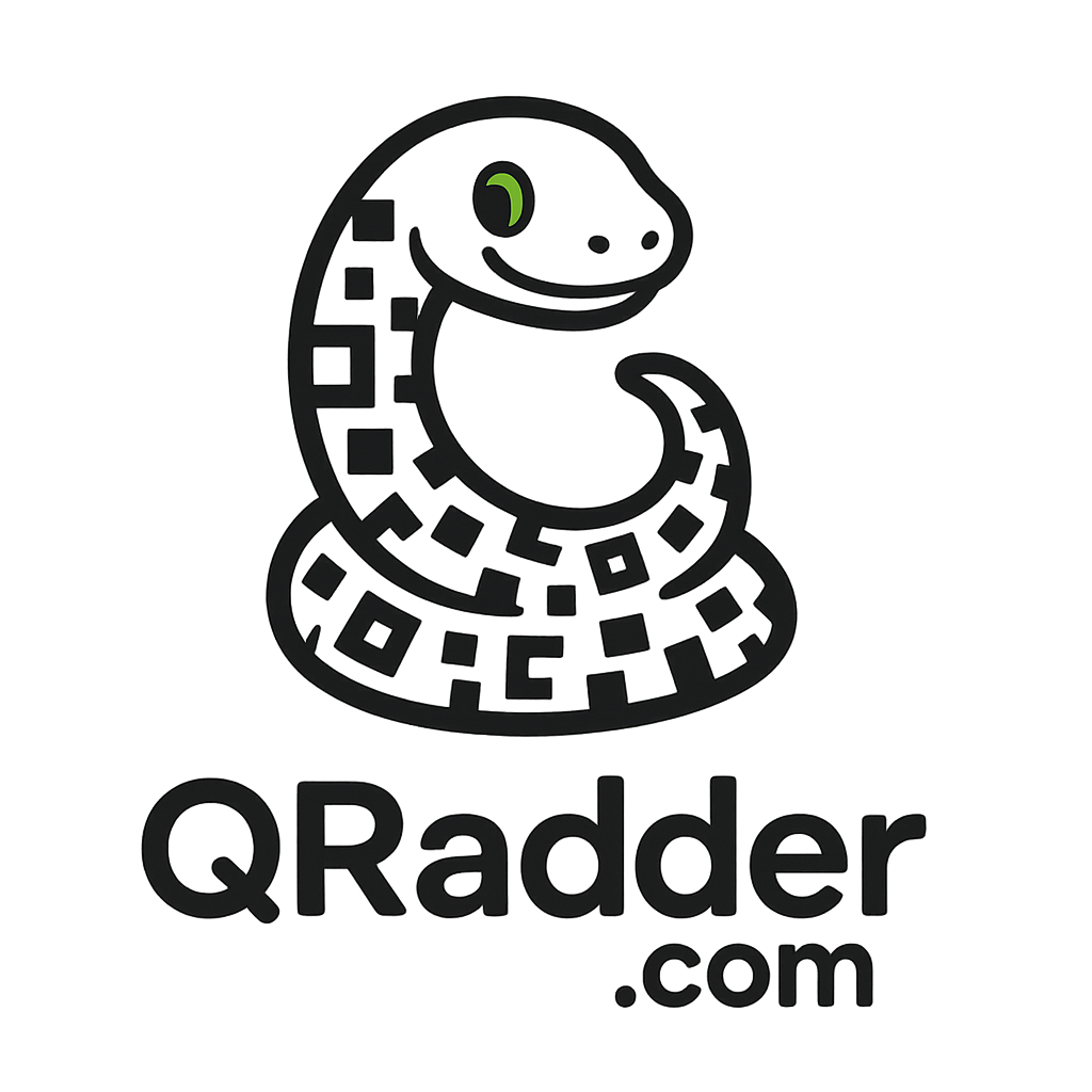 QRadder Demo Template - Try dragging the QR code!